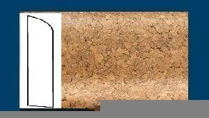 Плинтус пробковый ArtCorkDesing С 106 (Колер 8) 10х60х910 мм в Барнауле