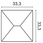 Декоративная панель Orac W106 (33.3x33.3x2.9 см) в Барнауле