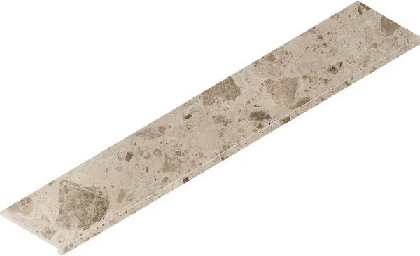 Керамогранит Italon Континуум Стоун Беж Ступень угловая правая 33х160 (Натуральная) в Барнауле