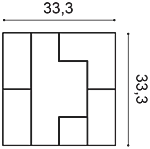 Декоративная панель Orac W103 (33.3x33.3x2.5 см) в Барнауле