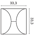 Декоративная панель Orac W107 (33.3x33.3x2.9 см) в Барнауле