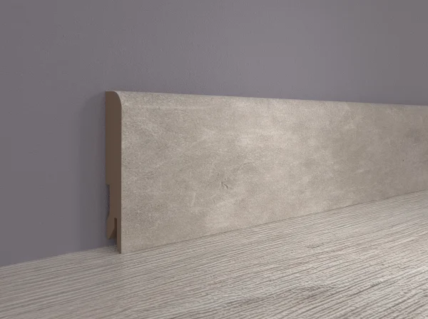 Плинтус MDF Bonkeel 24066 Бетон Лофт Светлый (100х16х2400 мм) в Барнауле