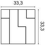 Декоративная панель Orac W102 (33.3x33.3x2.5 см) в Барнауле