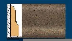 Плинтус пробковый ArtCorkDesing С 103 (Колер 7) 12х65х910 мм в Барнауле