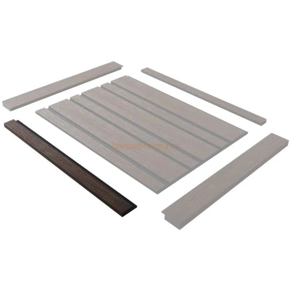 Финишный молдинг LF124A BR396K правый декорированный (42х12х2700мм) в Барнауле