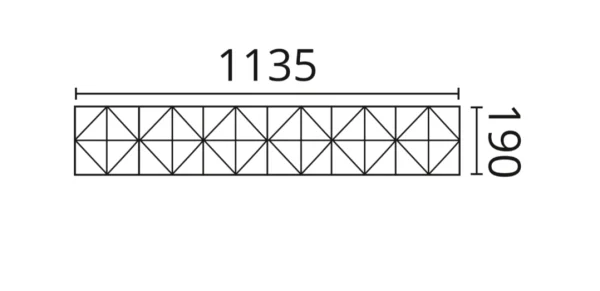 Декоративная панель NMC Arstyl Pyramid (113.5x19x1.8 см) в Барнауле