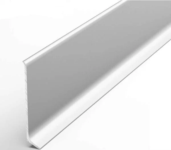 Алюминиевый плинтус Bonkeel ПЛ60 501л Серебро Люкс (58,5х11,2х2500мм) в Барнауле