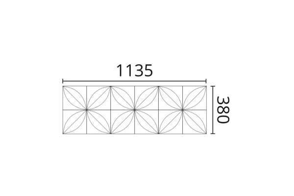 Декоративная панель NMC Arstyl Flower (113.5x38x2.8 см) в Барнауле