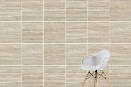 Керамогранит Vitra CityStone Травертин Линейный 60х60 (Натуральная и Реттифицированная) в Барнауле