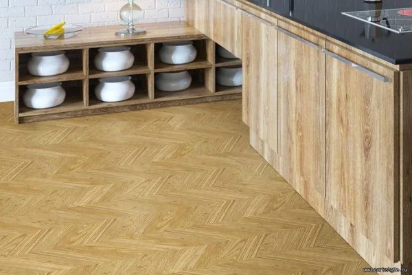 Пробковое покрытие CorkStyle Chevron Gold (1235*305*6 мм) HC в Барнауле