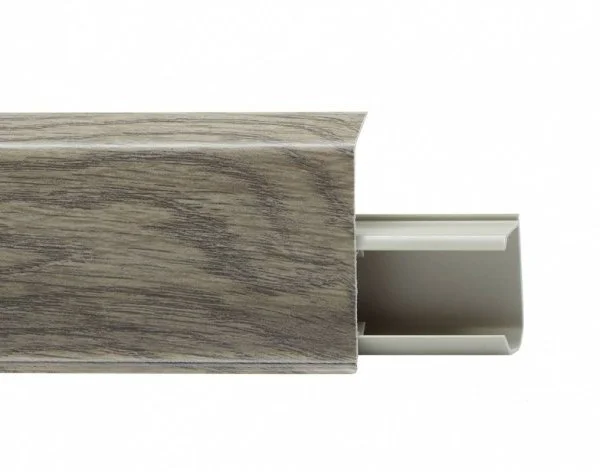 Пластиковый плинтус Royce №532 Дуб Рустикальный (55х23х2200мм) в Барнауле