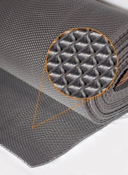 Грязезащитное рулонное покрытие ЗигЗаг Серый 5 мм (1,2 м) Китай в Барнауле