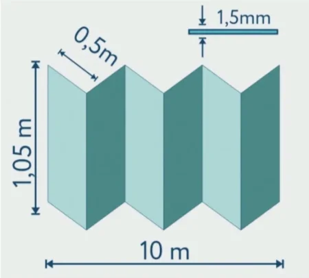 Подложка Солид 1,5мм гармошка для LVT (10.5м2) в Барнауле