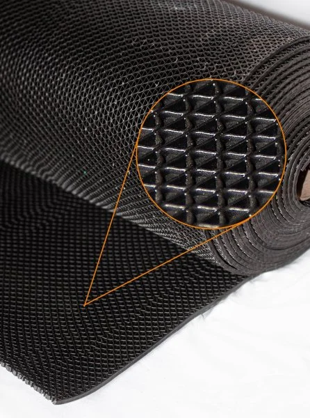 Грязезащитное рулонное покрытие ЗигЗаг Черный 5 мм (0,9 м) Китай в Барнауле