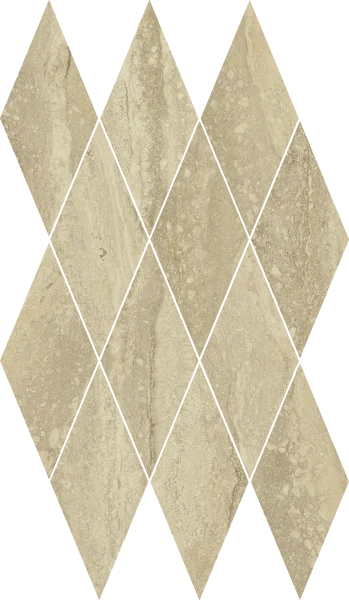 Керамогранит Italon Шарм Эдванс Травертино 28х48 мозаика Даймонд (Люкс) в Барнауле