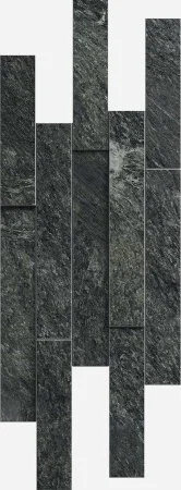 Керамогранит Italon Скайфолл Неро Брик 3D (Патинированная, 28х78) в Барнауле