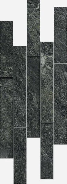 Керамогранит Italon Скайфолл Неро Брик 3D (Патинированная, 28х78) в Барнауле