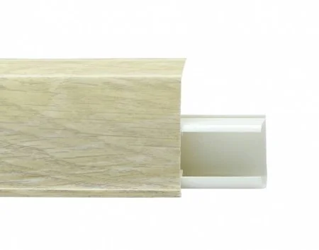 Пластиковый плинтус Royce №508 Серый Опем (55х23х2200мм) в Барнауле