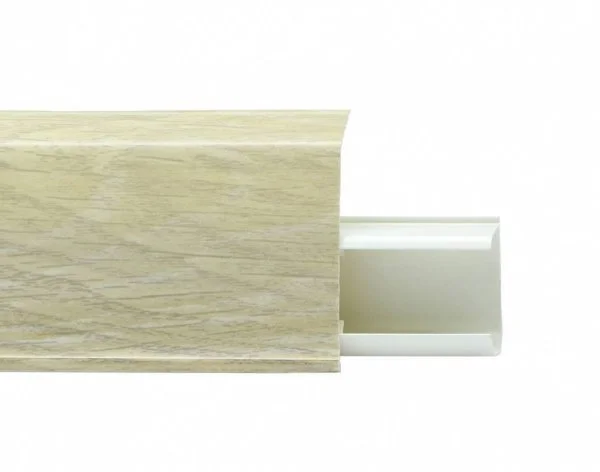 Пластиковый плинтус Royce №508 Серый Опем (55х23х2200мм) в Барнауле