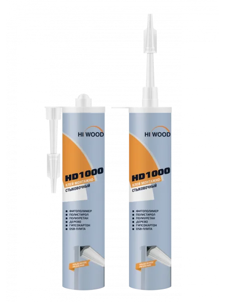 Монтажно-стыковочный клей HiWood HD1000 Белый 280 ml в Барнауле