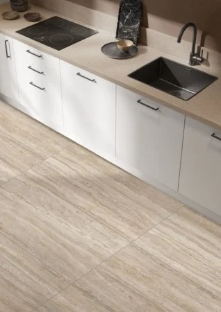 Керамогранит Vitra CityStone Травертин Линейный 60х120 (Натуральная и Реттифицированная) в Барнауле