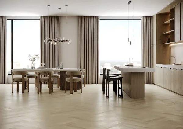 Паркетная доска Quartz Parquet Английская Ёлка Дуб Испанский 33-404 в Барнауле