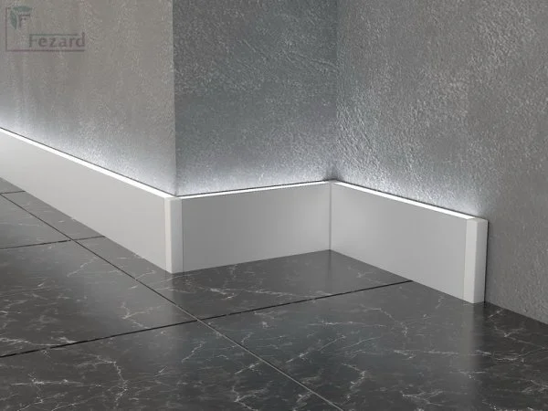 Алюминиевый плинтус Fezard Кабельный ALP-G80-LA Алюминий 80*15*2500 мм в Барнауле