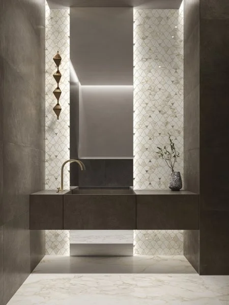 Керамогранит Italon Этернум Каррара Мозаика Вертекс 25.8х30 (Натуральная) в Барнауле