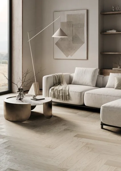 Паркетная доска Quartz Parquet Английская Ёлка Дуб Песочный 33-408 в Барнауле