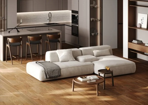 Паркетная доска Quartz Parquet Классик 5 мм Дуссия Африканская 550-63 в Барнауле