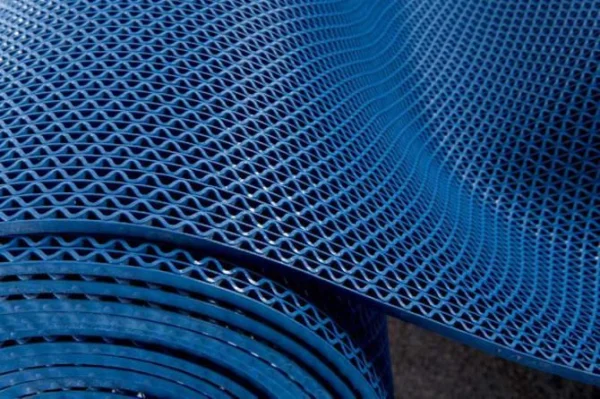 Грязезащитное рулонное покрытие ЗигЗаг Синий 4,5 мм (1,2 м) Китай в Барнауле