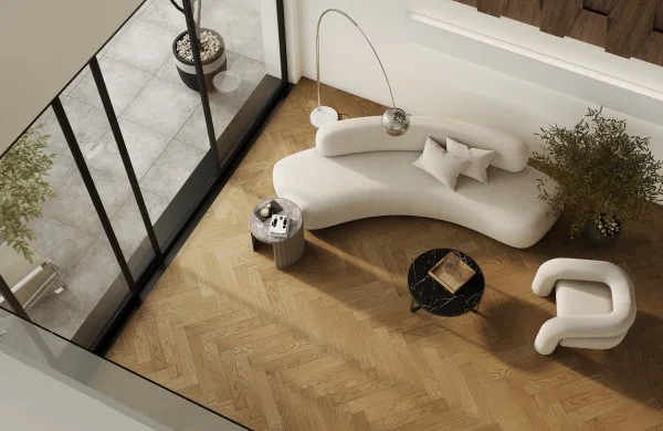 Паркетная доска Quartz Parquet Английская Ёлка Дуб Рустикальный 33-410 в Барнауле