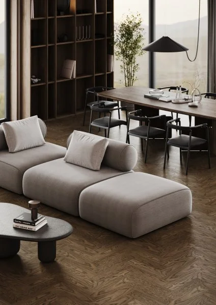 Паркетная доска Quartz Parquet Штучный паркет Дуб Брауни 44-413 в Барнауле