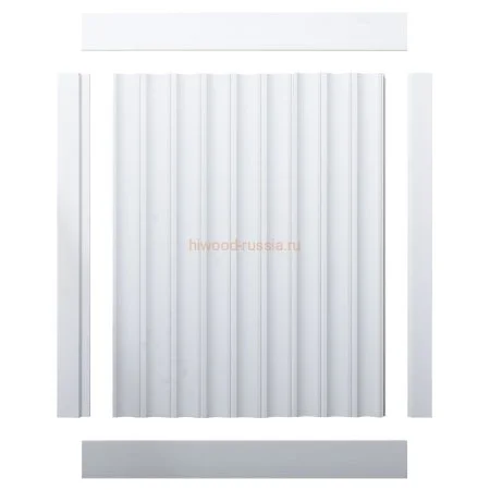 Финишный молдинг LF124A NP правый белый (42х12х2700мм) в Барнауле