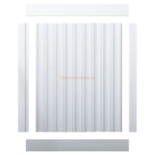 Финишный молдинг LF124A NP правый белый (42х12х2700мм) в Барнауле