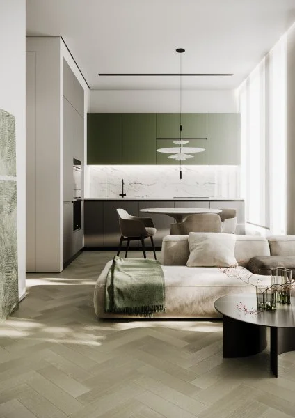 Паркетная доска Quartz Parquet Штучный паркет Дуб Лунный 44-1258-08 в Барнауле