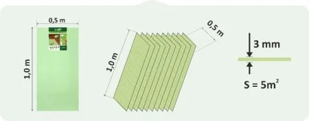 Подложка Солид 3мм листовая (5м2) в Барнауле