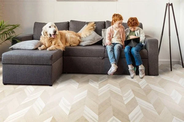 Пробковое покрытие CorkStyle Chevron Creme в Барнауле