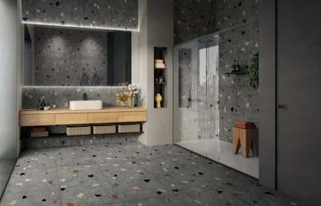 Керамогранит Coliseum Палладио Блэк 60х120 (Натуральный и Реттифицированный) в Барнауле