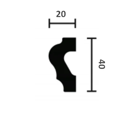 Молдинг NMC Wallstyl WL2 (40х20х2000 мм) в Барнауле