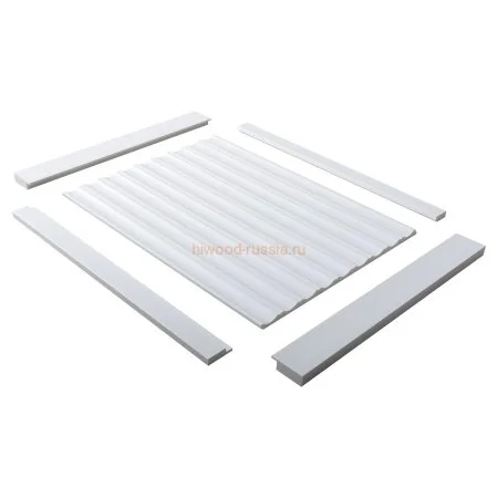 Финишный молдинг LF124A NP правый белый (42х12х2700мм) в Барнауле