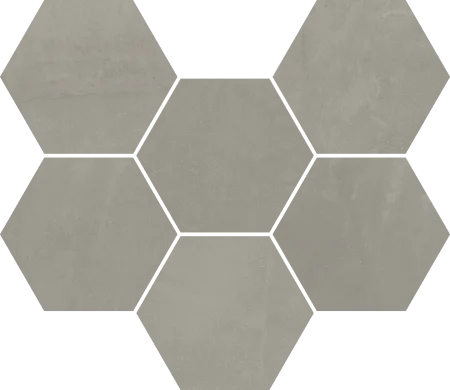 Керамогранит Italon Континуум Айрон Мозаика Гексагон (Натуральная 25х29) в Барнауле