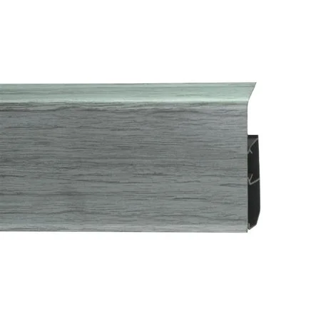 Пластиковый плинтус Royce №333 Серебристый Жемчуг (80х24х2200мм) в Барнауле