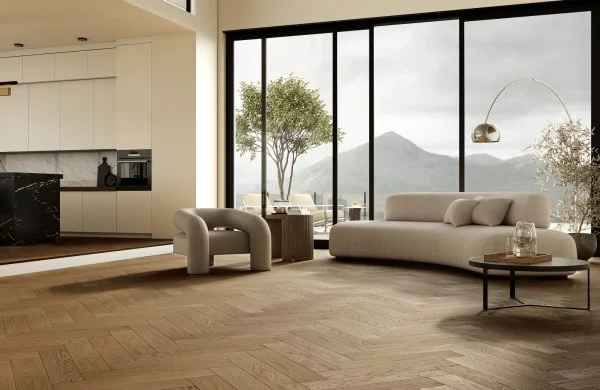 Паркетная доска Quartz Parquet Английская Ёлка Дуб Рустикальный 33-410 в Барнауле