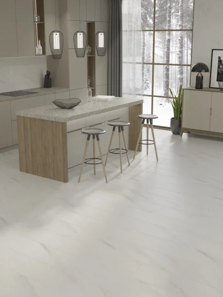 Ламинат Egger PRO 8/33 4V Large Aqua+ Мрамор Леванто белый EPL245 в Барнауле