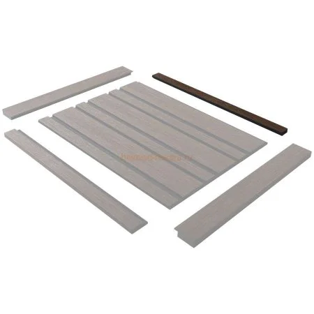 Финишный молдинг LF124B BR396K левый декорированный (31х12х2700мм) в Барнауле