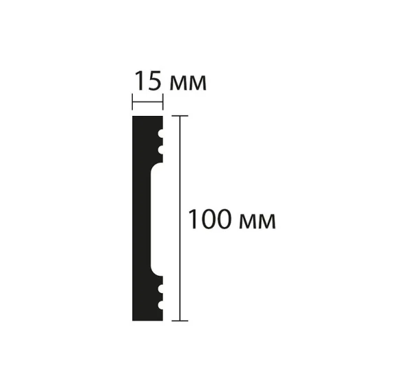 Плинтус NMC Wallstyl FD10 (100х15х2000 мм) в Барнауле