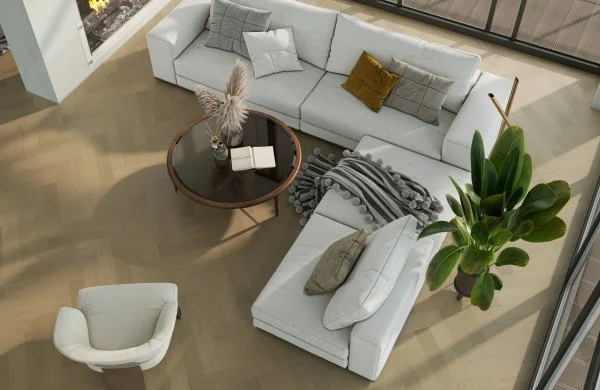 Паркетная доска Quartz Parquet Английская Ёлка Дуб Шампань 33-414 в Барнауле