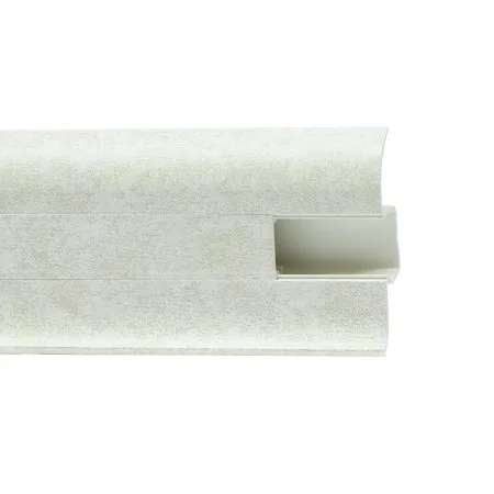 Пластиковый плинтус Royce №860 Белый Кварц (58х22х2200мм) в Барнауле
