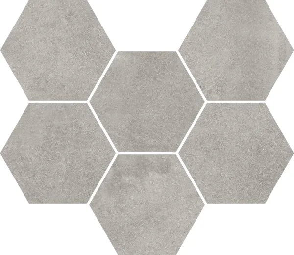 Керамогранит Coliseum Экспо Грэй Мозаика Гексагон (Натуральная, 25х29) в Барнауле